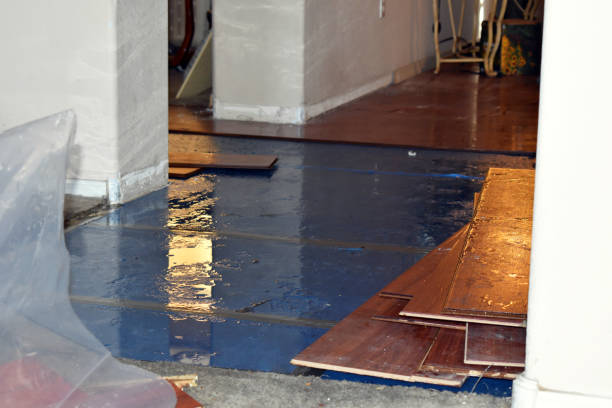 Professional Burst Pipe Cleanup technician working in Inchelium, WA